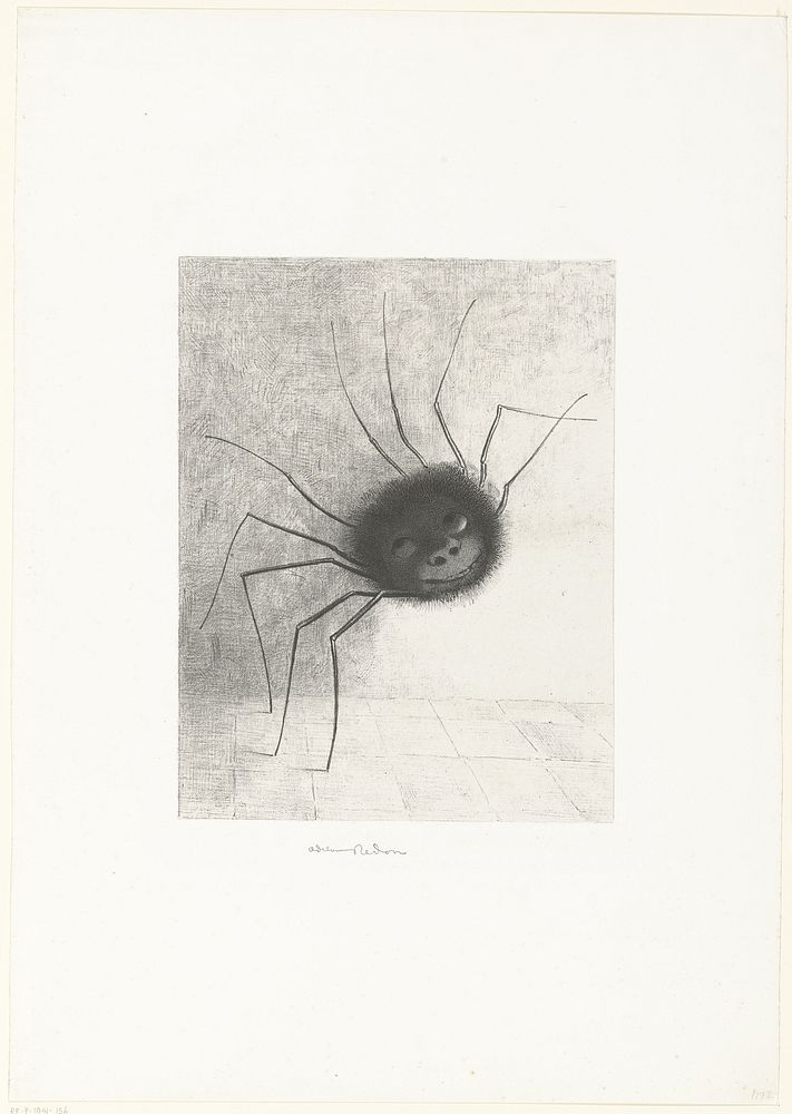 The Spider (1887) by Odilon Redon and Alfred Lemercier