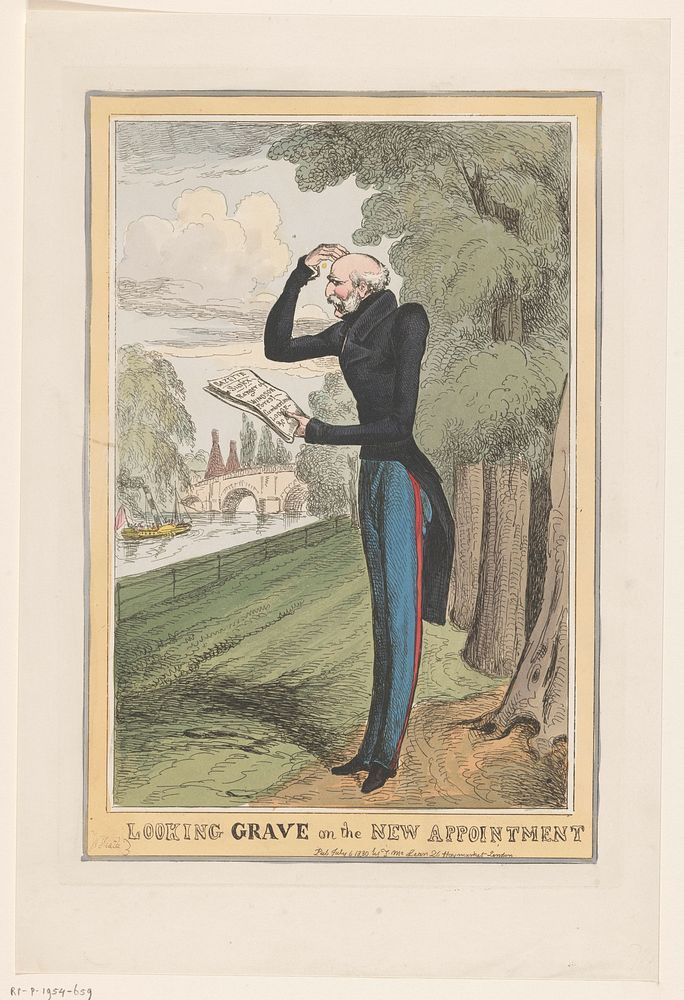 Spotprent op de hertog van Sussex, 1830 (1830) by William Heath and Thomas McLean