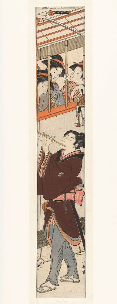 Nieuwjaarsoptreden (1778 - 1782) by Torii Kiyonaga
