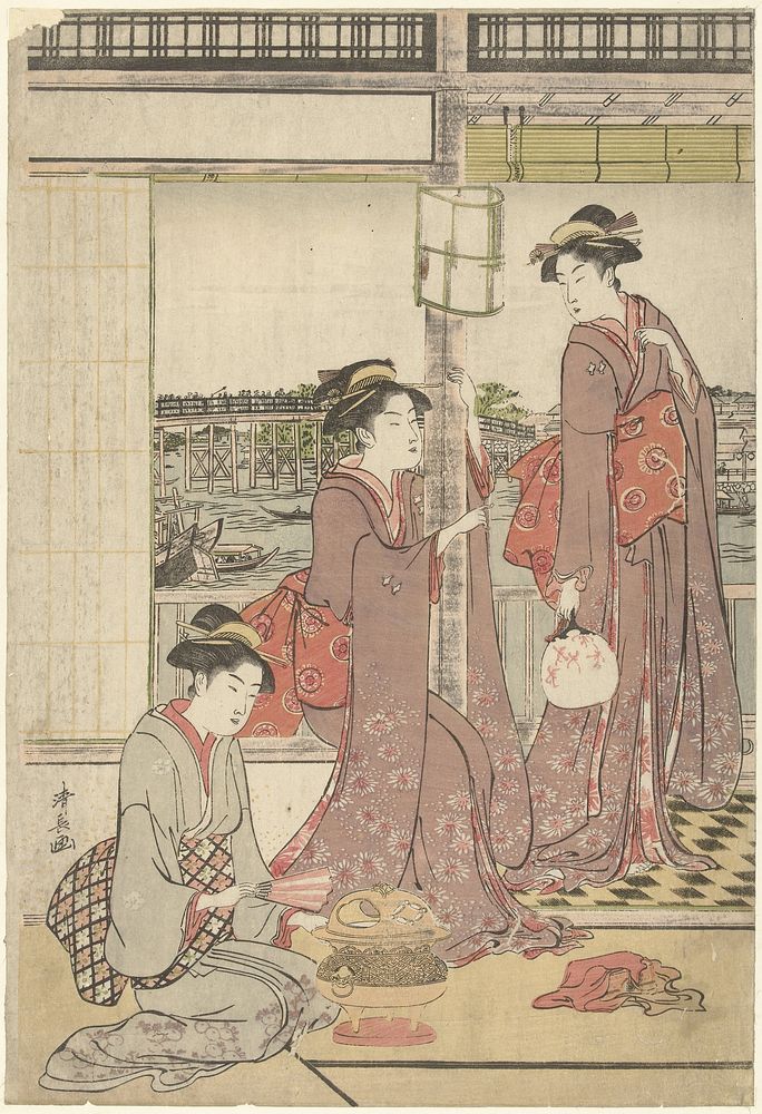 Maanfeest (1785 - 1789) by Torii Kiyonaga
