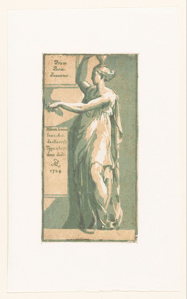 Staande vrouw (1724) by Anton Maria I Zanetti, Parmigianino and Jean Antoine de Maroulle