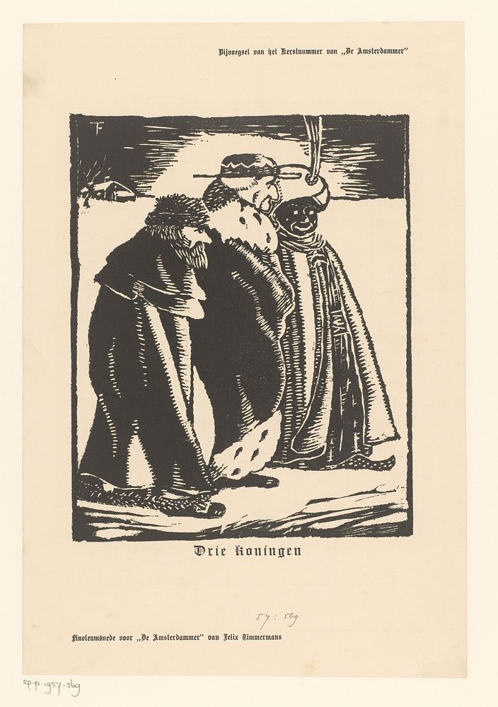 Wijzen uit het oosten onderweg naar Jeruzalem (1896 - 1947) by Felix Timmermans and Felix Timmermans