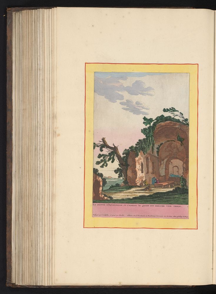 Landschap met een ruïne (1693 - 1717) by Gabriel Perelle, Jan Asselijn, Pierre Ferdinand, Anna Beeck and Franse kroon