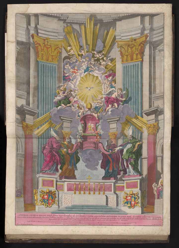 Cathedra Petri (1693 - 1717) by Jacques Blondeau, Giovanni Lorenzo Bernini, Domenico de Rossi and Anna Beeck