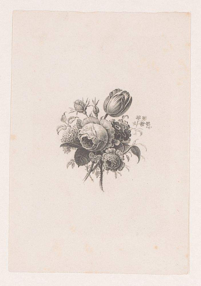Boeket (1811 - 1849) by Maria Geertruida de Goeje Barbiers