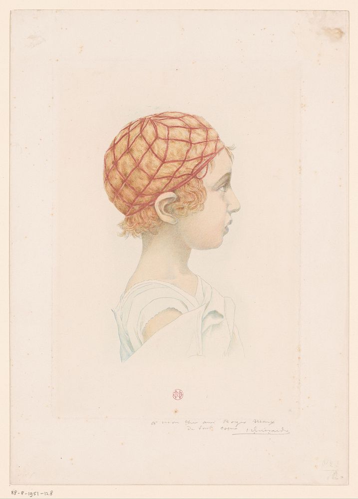 Hoofd van een jong meisje (1856 - 1897) by Henri Charles Guérard, Henri Charles Guérard and Roger Marx