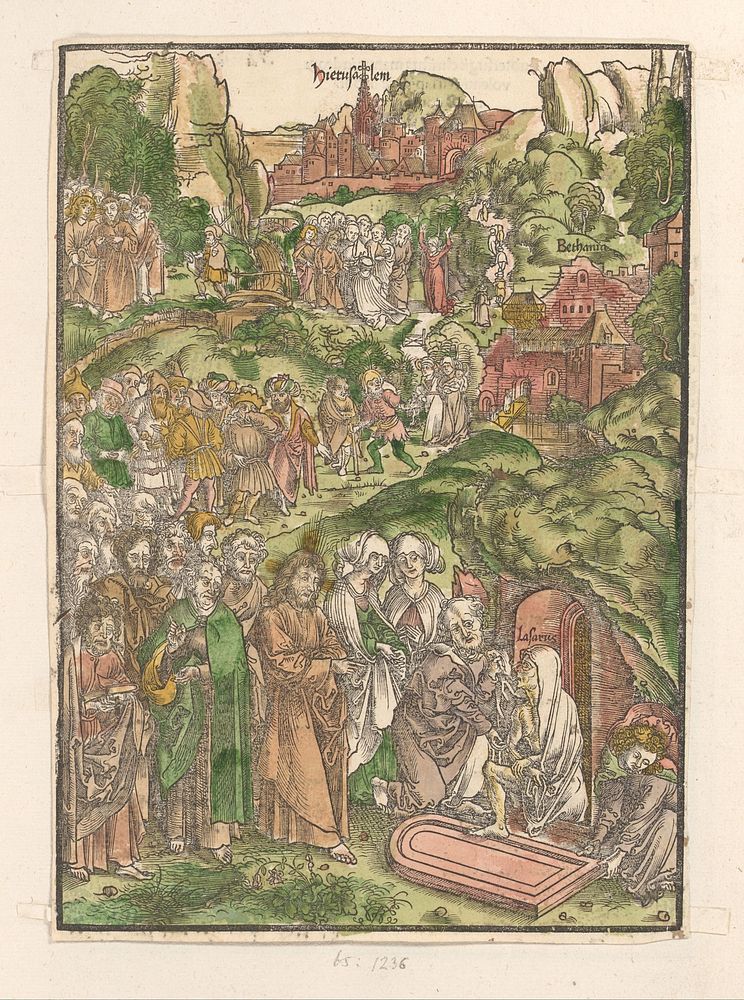 Opwekking van Lazarus (1506) by Urs Graf