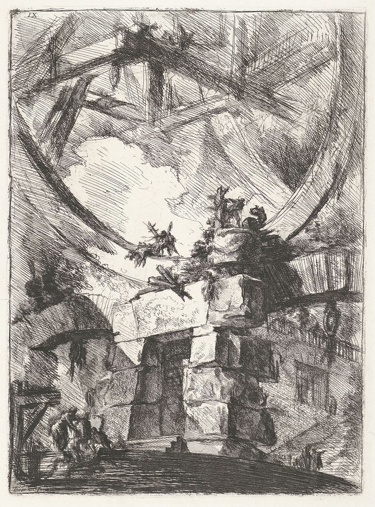 Groot wiel (1761) by Giovanni Battista Piranesi, Giovanni Battista Piranesi and Giovanni Battista Piranesi