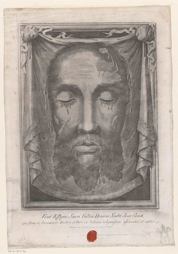 Zweetdoek van de heilige Veronica (1878) by Antonio Puccinelli