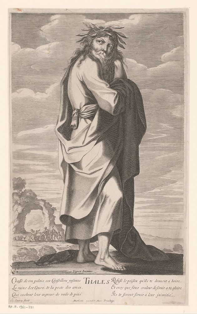 Thales van Milete (1632 - c. 1641) by Jean Couvay, Claude Vignon and Pierre Mariette I