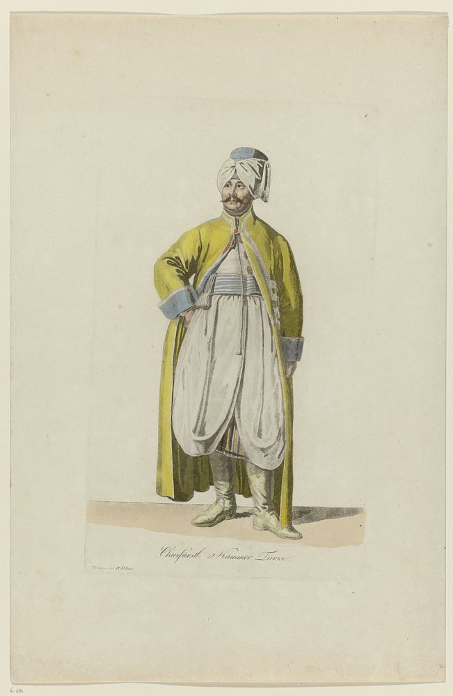 Kostuum van een Turkse kamerheer (1803 - 1808) by Samuel Gränicher and Heinrich Rittner