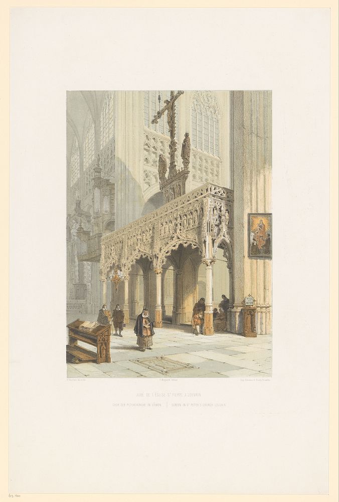 Oksaal in de Sint-Pieterskerk te Leuven (1852 - 1878) by François Stroobant, François Stroobant, Simonau and Toovey and…