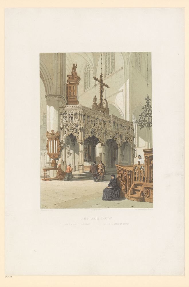 Oksaal in de Onze-Lieve-Vrouwekerk te Aarschot (1852 - 1878) by François Stroobant, François Stroobant, Simonau and Toovey…