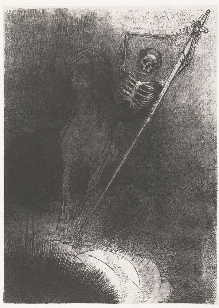 De Dood te paard (1899) by Odilon Redon, Blanchard and Henri Louis Ambroise Vollard