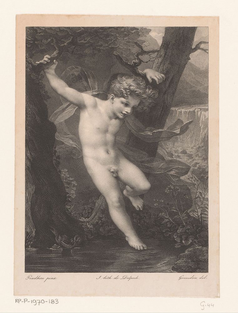 Zephyrus (1786 - 1860) by Henri Grévedon, Pierre Prud hon and veuve Delpech Naudet