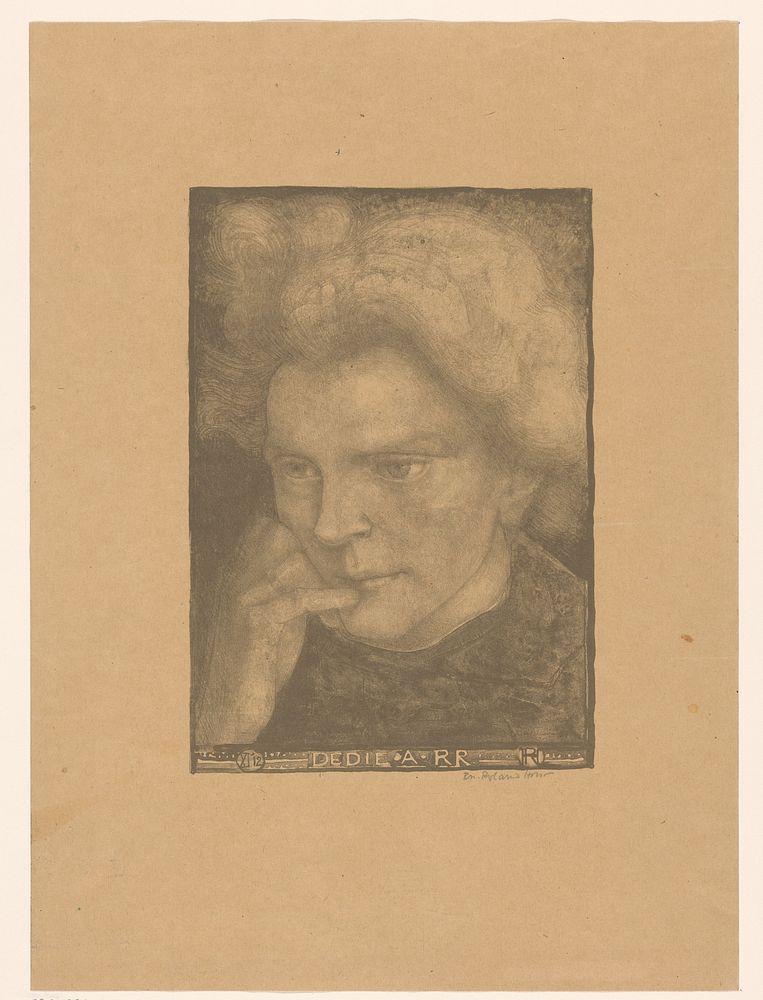 Portret van een onbekende vrouw (1912) by Richard Nicolaüs Roland Holst