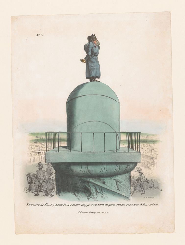 Monsieur Mayeux blijft op zijn post (1830 - 1832) by anonymous, Antoine Catherine Adolphe Fonrouge and Antoine Catherine…