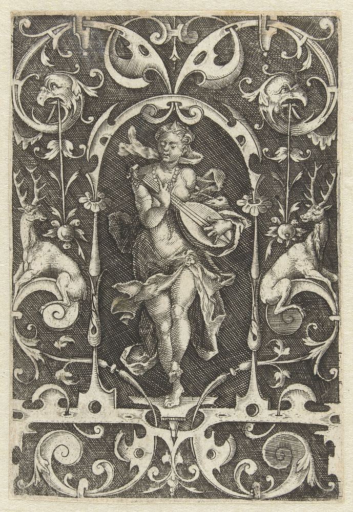 Vlakdecoratie met het Gehoor (1563 - 1633) by anonymous, Hieronymus Bang and anonymous