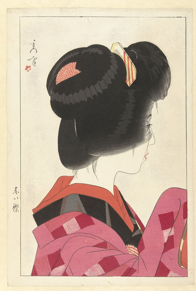 Rode kraag (1928) by Yamakawa Shuho and Bijutsusha