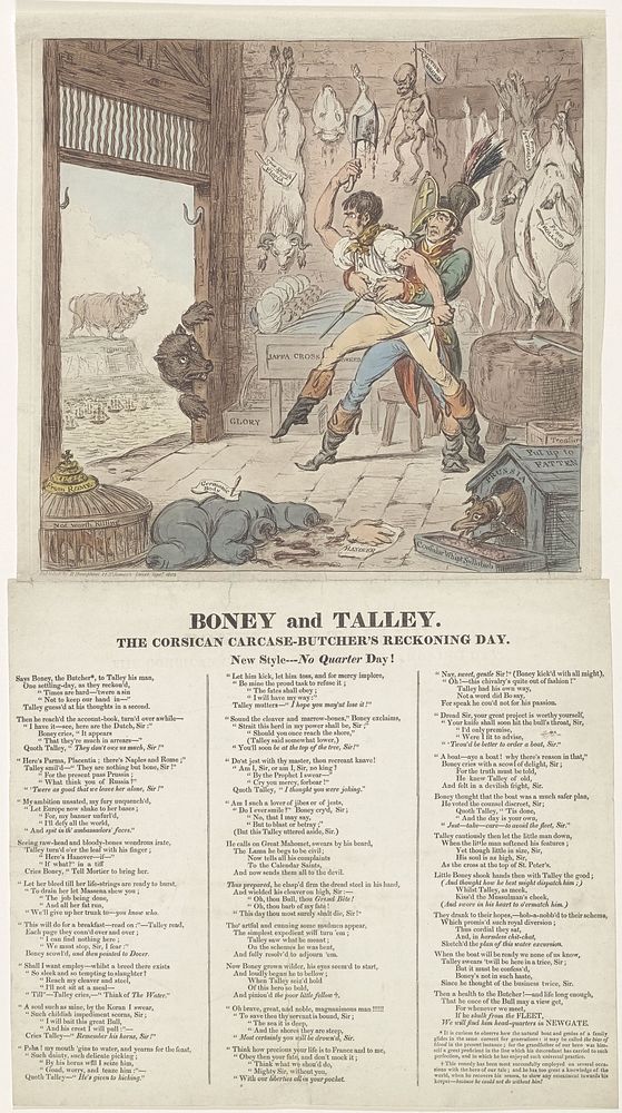 Spotprent op Napoleon en Talleyrand, 1803 (1803) by James Gillray and Hannah Humphrey