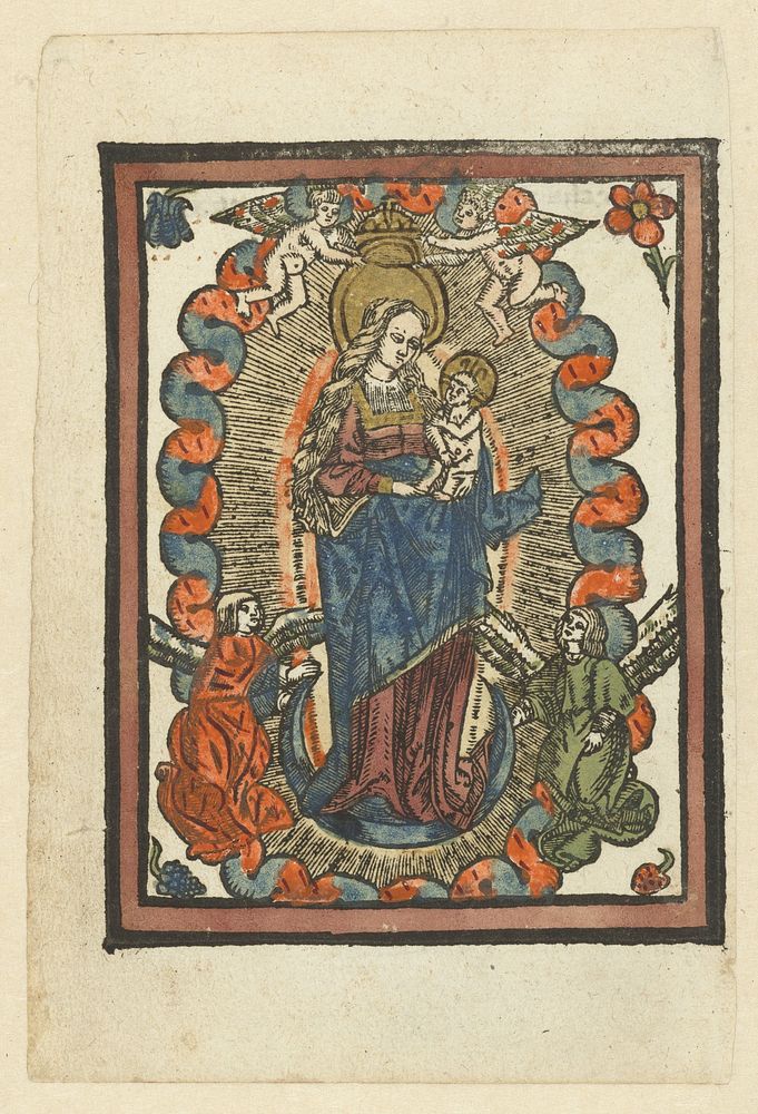 Madonna op de maansikkel (1490 - 1510) by anonymous