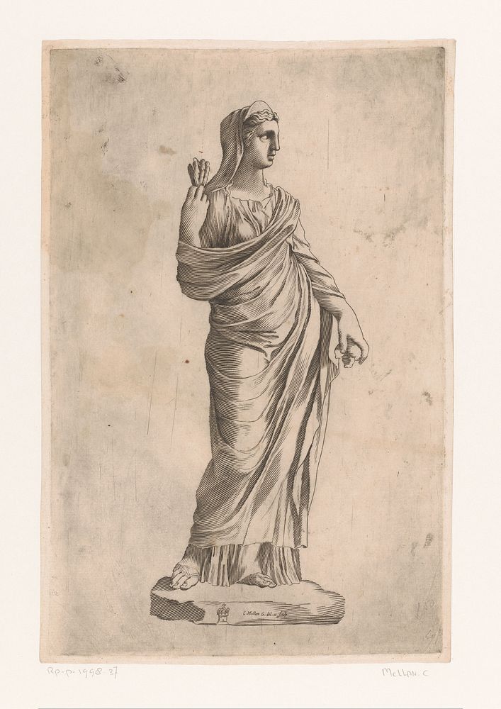 Standbeeld van Ceres (1636 - 1637) by Claude Mellan and Claude Mellan