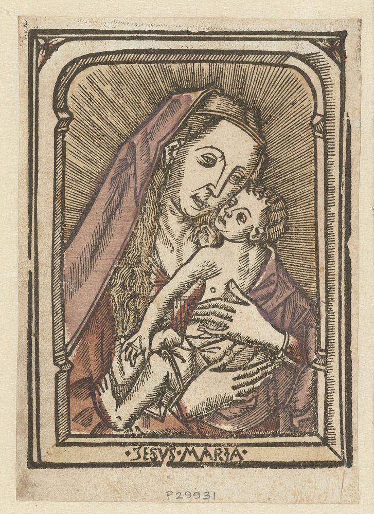 Maria met kind (1480 - 1490) by anonymous