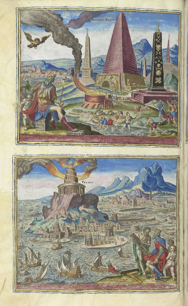 Piramiden van Egypte (1572) by Philips Galle, Maarten van Heemskerck, Hadrianus Junius and Philips Galle