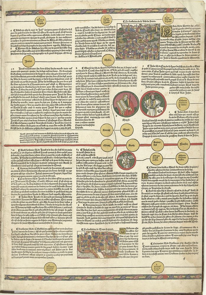 Cronica Cronicarum (...), blad 4 recto (1521) by anonymous, Jehan Petit and Jacques Ferrebouc