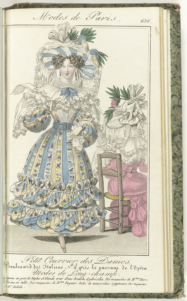 Petit Courrier des Dames, 5 mai 1829, No. 636: Modes de Long-champ... (1829) by anonymous and Dondey Dupré