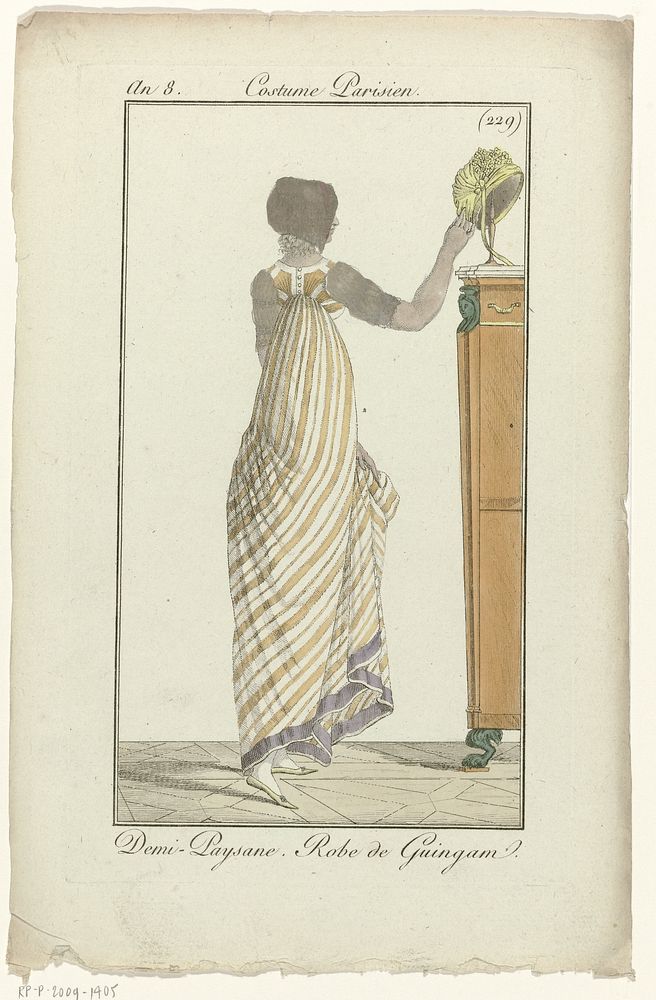Journal des Dames et des Modes, Costume Parisien, 9 juillet 1800, An 8 (229) : Demi-Paysan (...) (1800) by anonymous and…