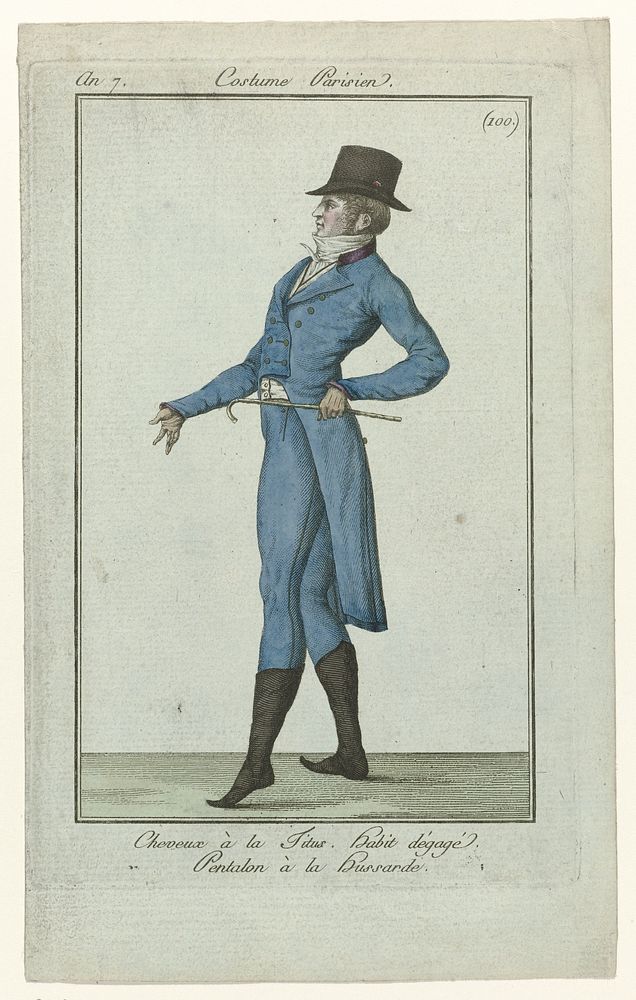 Journal des Dames et des Modes: Men’s Fashion (1799) by anonymous, Sellèque and Pierre de la Mésangère