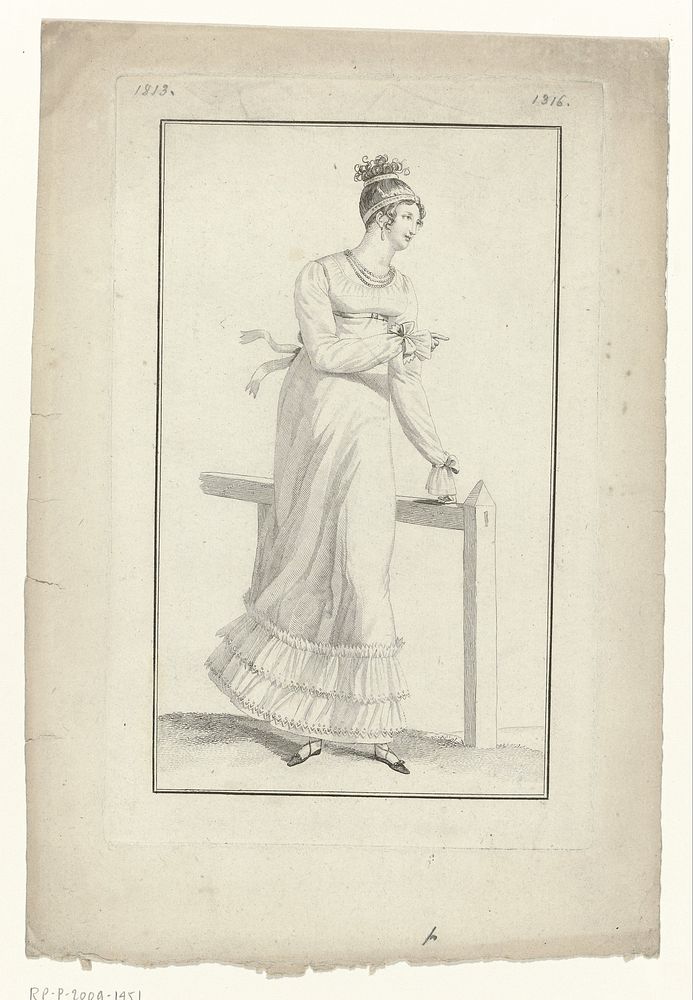 Journal des Dames et des Modes, Costume Parisien, 5 juin 1813 (1316) (1813) by anonymous and Pierre de la Mésangère