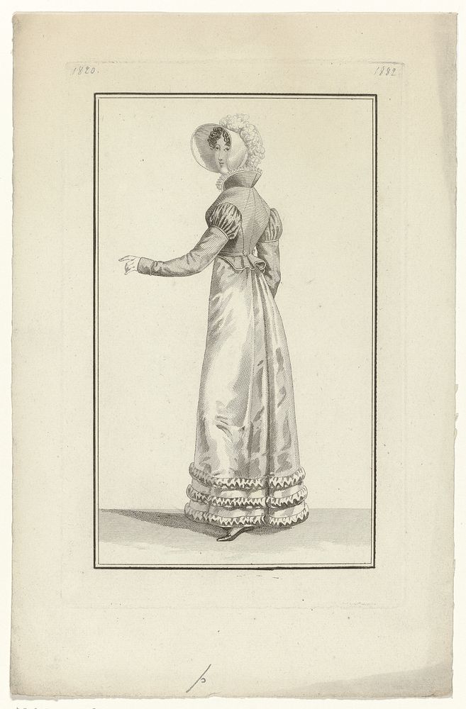 Journal des Dames et des Modes, Costume Parisien, 29 février 1820 (1882) (1820) by anonymous and Pierre de la Mésangère