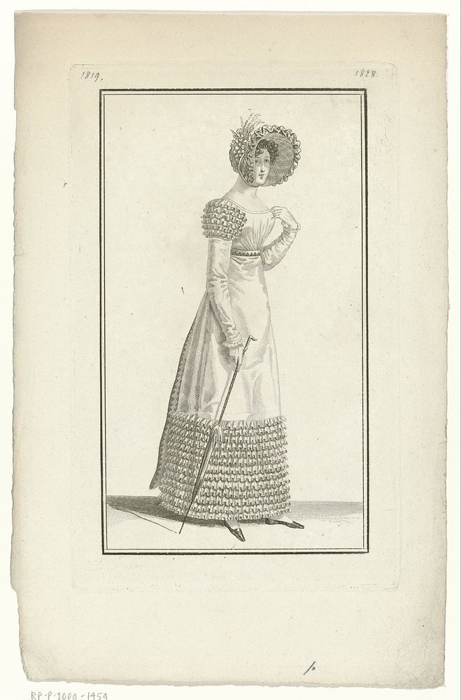Journal des Dames et des Modes, Costume Parisien, 10 juillet 1819 (1828) (1819) by anonymous and Pierre de la Mésangère