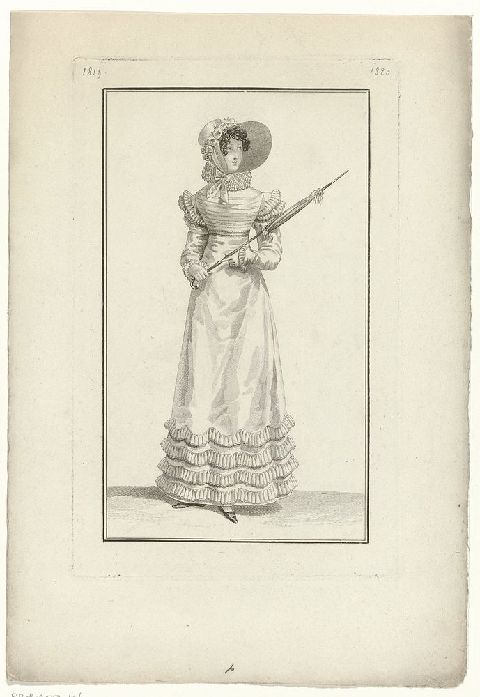 Journal des Dames et des Modes, Costume Parisien, 5 juin 1819 (1820) (1819) by anonymous and Pierre de la Mésangère