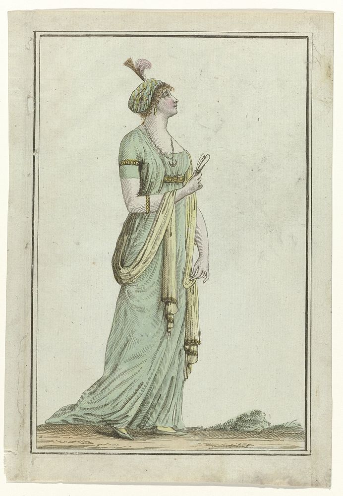 Tableau Général du Goût, 1797, An 5 (11) (5 aug. 1797): Jeune personne coifée et vêtue à la turque. (1797) by Laurent Guyot