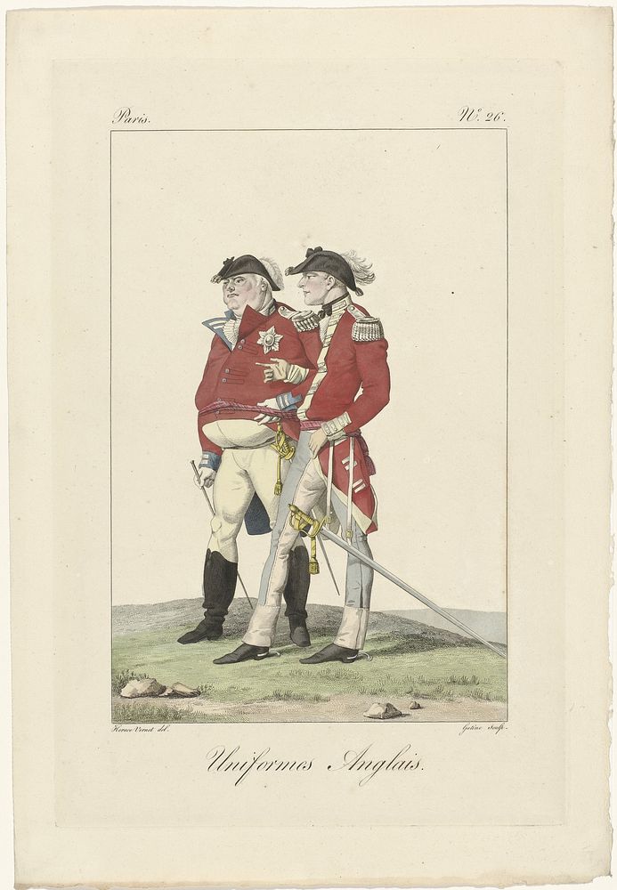 Incroyables et Merveilleuses, 1815, Incroyable, No. 26: Uniformes Anglais (1815) by Georges Jacques Gatine and Horace Vernet
