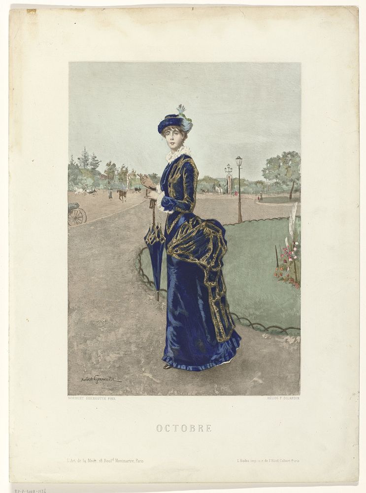 L'Art de la Mode, 1880 : Octobre (1880) by Paul Dujardin, Norbert Goeneutte and L Eudes
