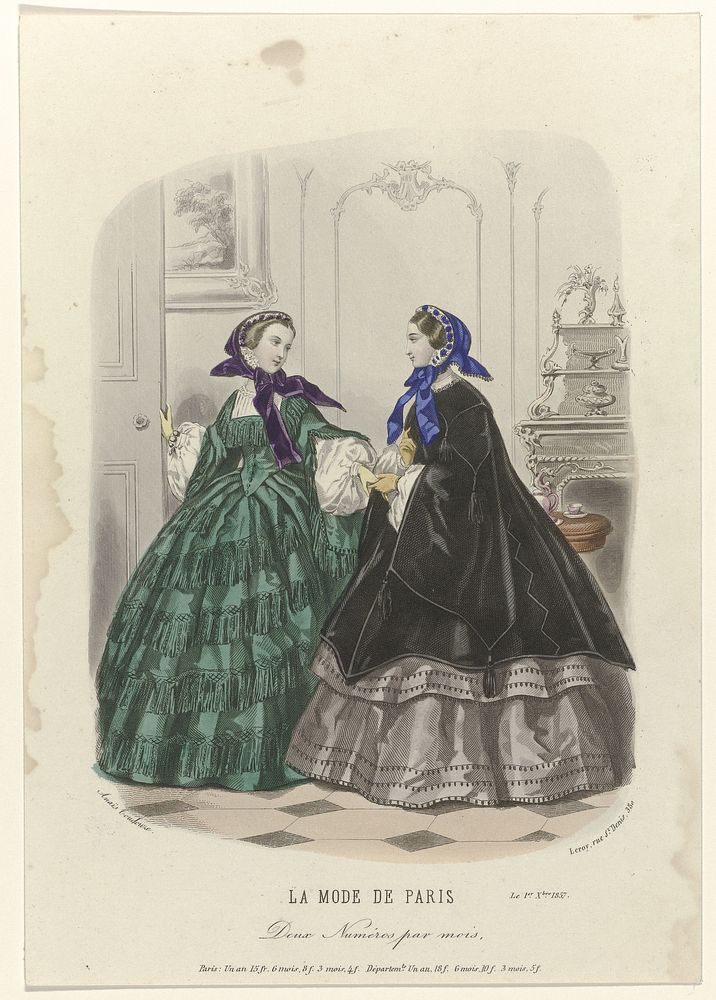 La Mode de Paris, 1 décembre 1857 (1857) by anonymous, Anaïs Colin Toudouze and Leroy