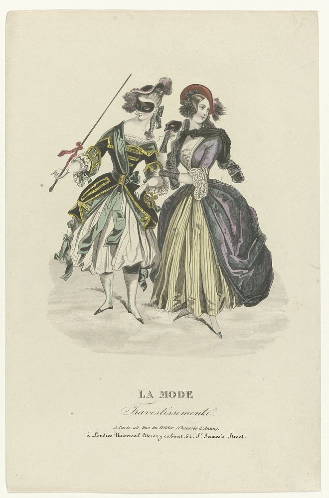 La Mode 1832 : Travestissements (c. 1832) by anonymous