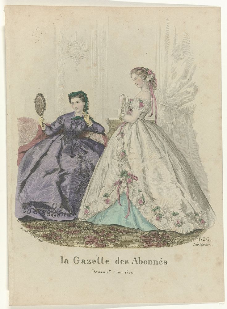 La Gazette des Abbonés, Journal pour rien, 1865, No. 626 (1865) by Jean Charles Pardinel, Héloïse Leloir Colin and Mariton