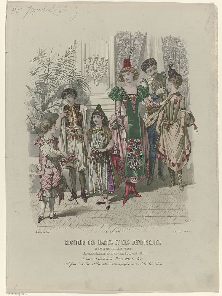Moniteur des dames et des Demoiselles, 1886, No. 2247E : Tissus et Foulards (...) (1886) by anonymous, Abel Goubaud and…