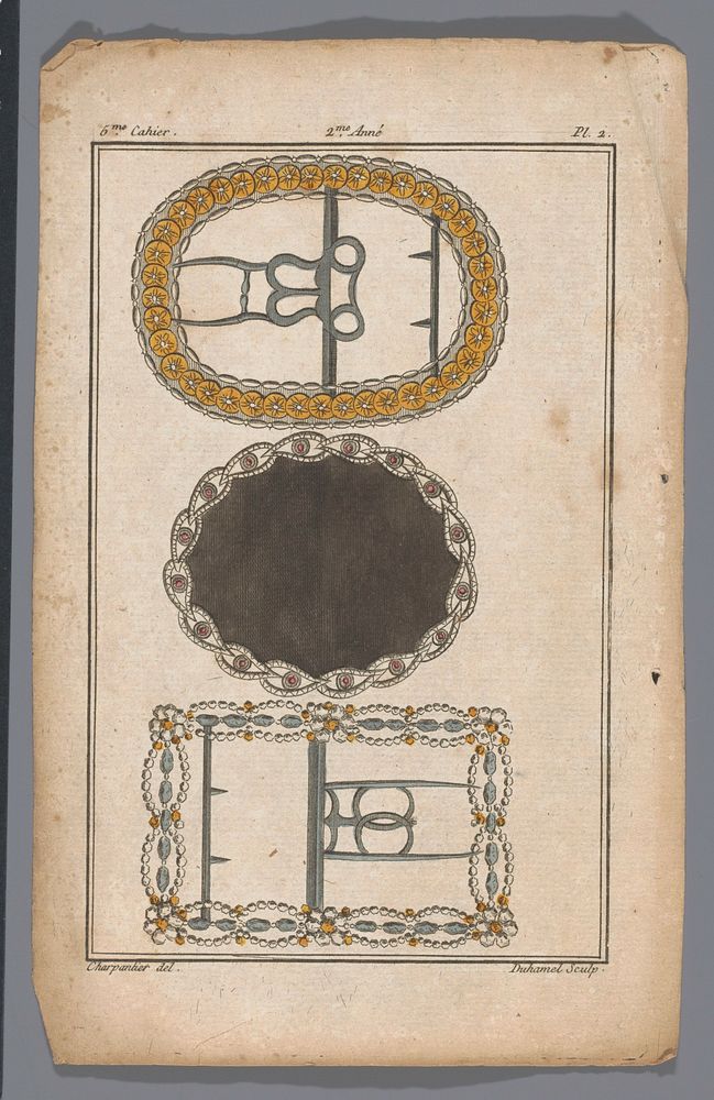 Magasin des Modes Nouvelles Françaises et Anglaises, 30 décembre 1786, 2e Année, 5e cahier, Pl. 3 (1786) by A B Duhamel…