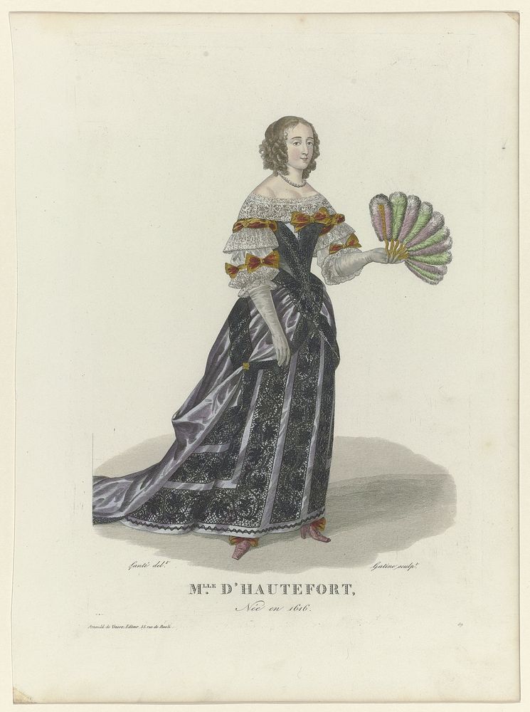 Mlle. d'Hautefort, Née en 1616, No. 59 (1783 - 1831) by Georges Jacques Gatine, Louis Marie Lanté and Arnauld de Vresse
