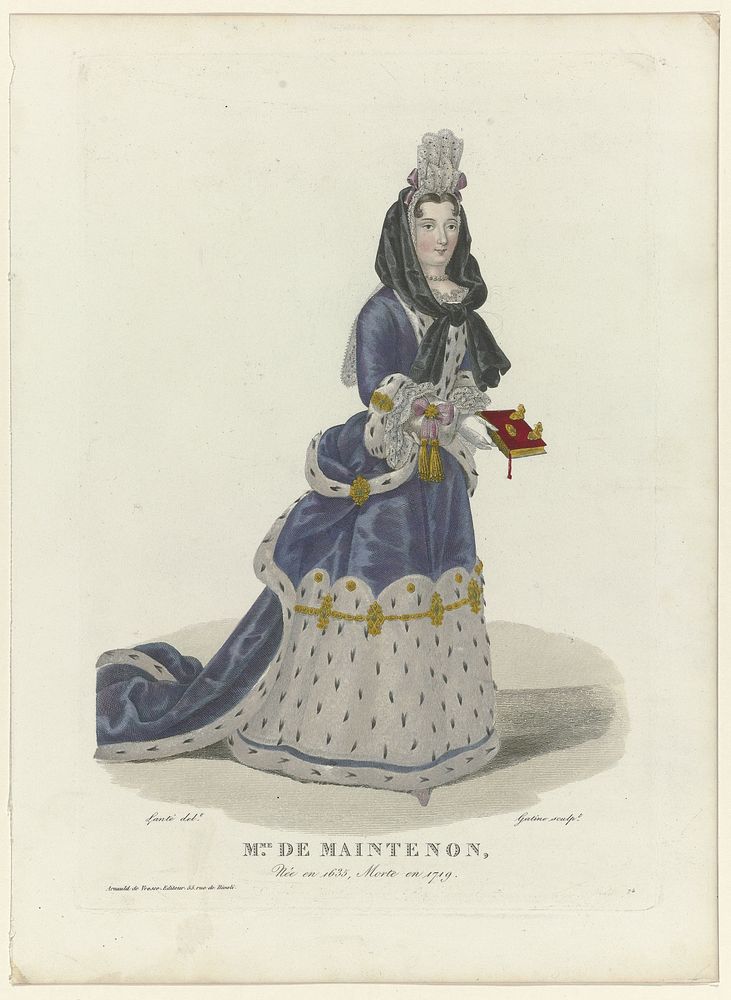 Madame de Maintenon, Née en 1635, Morte en 1719, No. 74 (1783 - 1831) by Georges Jacques Gatine, Louis Marie Lanté and…