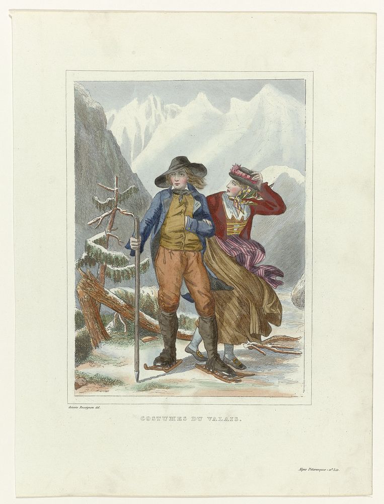 Alpes Pittoresques, 11e. Liv., 1837-1838 : Costumes du Valais (1837 - 1838) by Octavie Rossignon and anonymous
