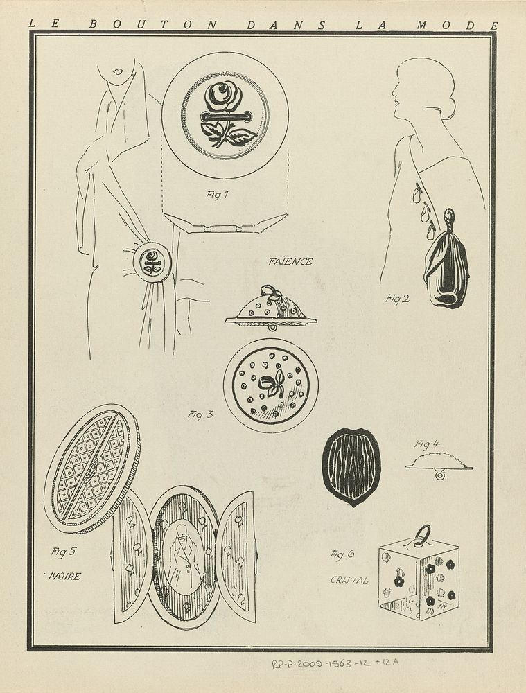 Gazette du Bon Ton. Art- Modes & Frivolités, 1922 - No. 9 : Le bouton dans la mode (1922) by anonymous, Lucien Vogel, Condé…