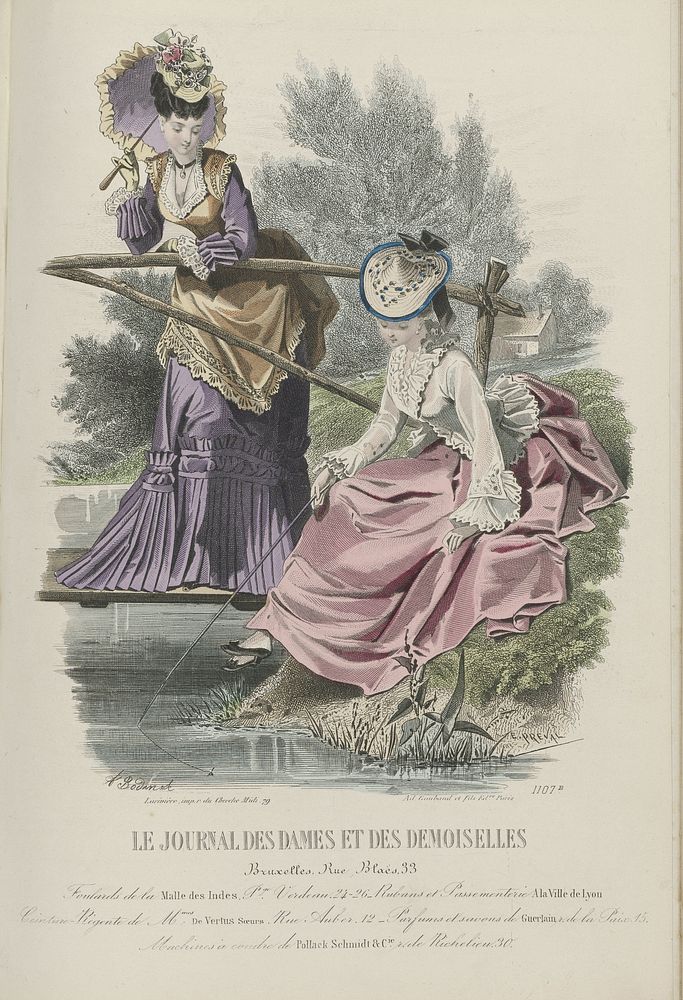 Journal des Dames et des Demoiselles, 15 Novembre 1872, No. 1107B (1872) by Jules David 1808 1892, Ad Goubaud et Fils and…