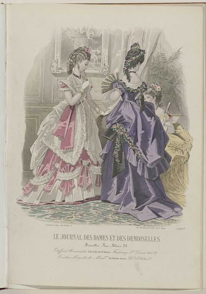 Journal des Dames et des Demoiselles, 15 Novembre 1872, No. 1069B (1872) by Jules David 1808 1892 and Ad Goubaud et Fils